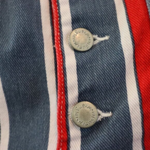 Wrangler Jeans High Rise Fierce Flare Red White Blue Striped Womens Size 12 - Picture 7 of 10